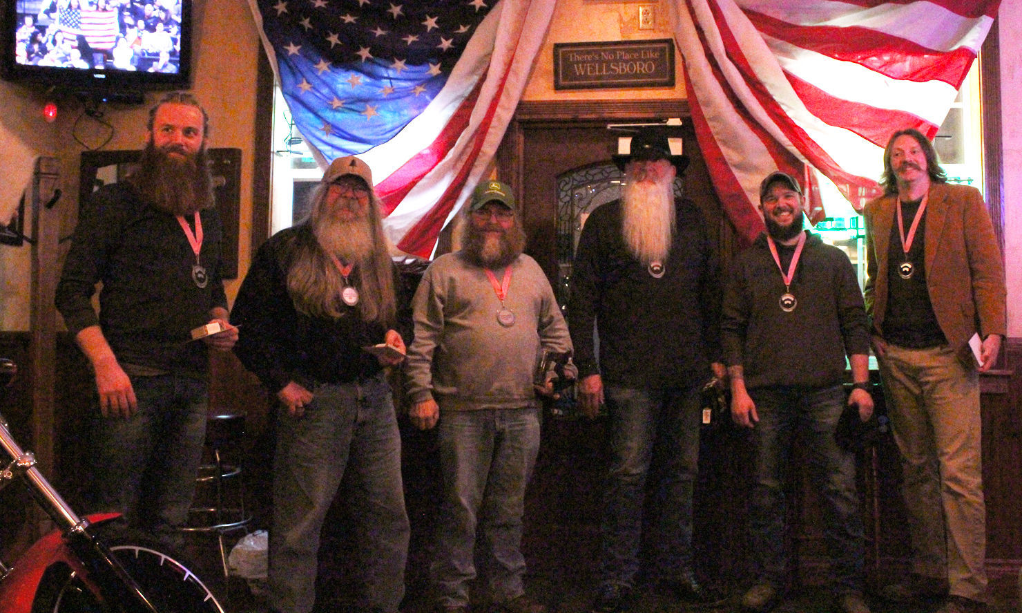 Overall winners of beards and beer competition